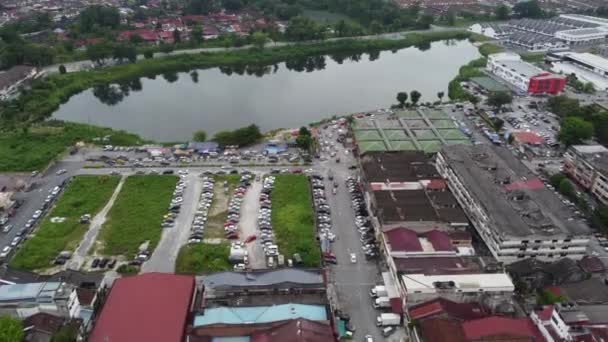 Kampar Perak Malasia Mayo 2022 Vista Aérea Abandonada Lago Minero — Vídeo de stock