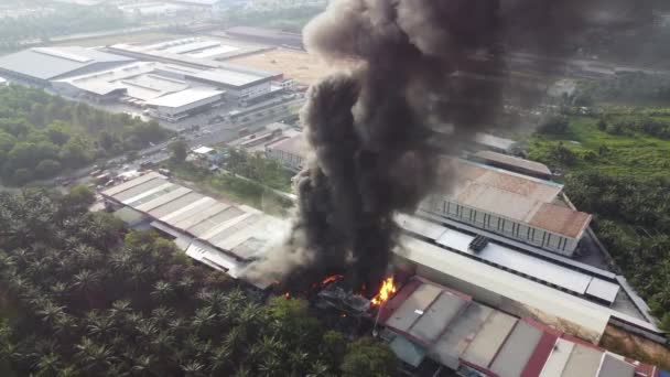 Seberang Perai Penang Malaisie Mai 2022 Incendie Par Vue Aérienne — Video