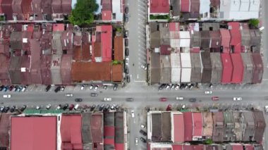 Eski Kampar, Perak kasabasının çatısı havadan görünüyor.