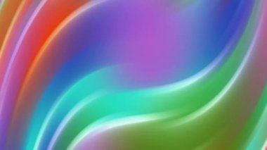 Renkli parlayan kıvrım gradyan soyut arkaplan canlandırması