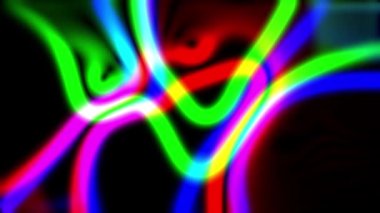 Renkli kıvrım eğrisi çizgi animasyonu. Hareket soyut arkaplan