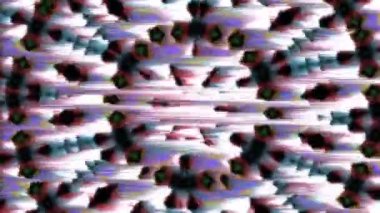 Piksel sıralama çiçek deseni kaleydoskop deseni soyut animasyon