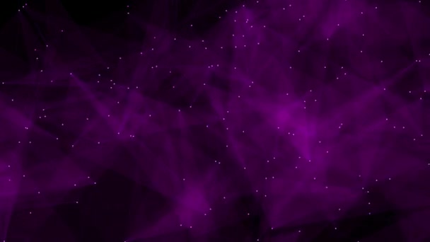 紫色与网点丛网络连接动画背景效果 3D渲染 — 图库视频影像
