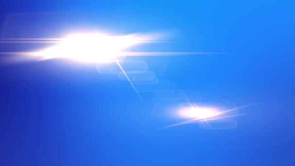 Linsenreflexrotation Blauem Licht Leck Hintergrund Rendering — Stockvideo
