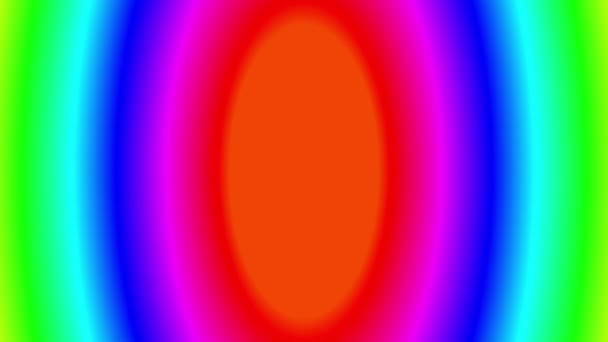 カラフルなスペクトル青放射状の抽象的な背景を輝く 2Dレンダリング — ストック動画
