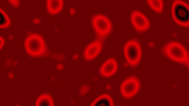 Σκούρο Κόκκινο Μοτίβο Πυρήνων Φράκταλ Κλίση Θορύβου Αφηρημένο Φόντο Απεικόνιση — Αρχείο Βίντεο