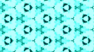 Açık mavi dalga animasyon kaleydoskop tekrar desen etkisi. Soyut arkaplan 2B biçimlendiriliyor