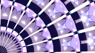 Pembe kaleydoskop ışıltılı animasyon. Soyut arkaplan 2B biçimlendiriliyor