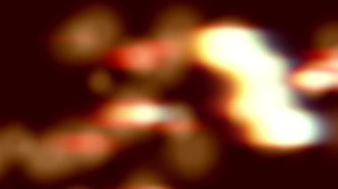 Yumuşak bulanık turuncu disk ışık animasyonu. Soyut arkaplan 2B biçimlendiriliyor