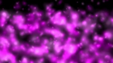 Yumuşak bulanık mor parçacık animasyona düşer. Soyut arkaplan 2B biçimlendiriliyor