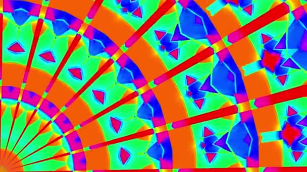 Pastel Χρώμα Kaleidoscope Animation Στο Γωνιακό Καθρέφτη Απόδοση Αφηρημένο Φόντο — Αρχείο Βίντεο