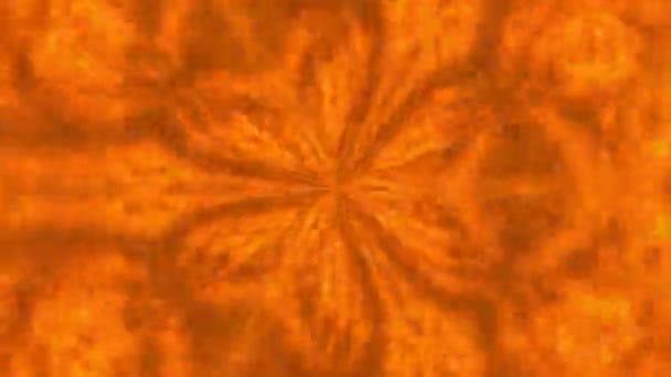 Φωτιά Φλόγα Και Ηλεκτρικό Καλειδοσκόπιο Συμμετρίας Animation Απόδοση Αφηρημένο Φόντο — Αρχείο Βίντεο