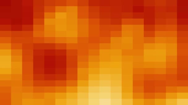 Suave Foco Naranja Azulejo Rectangular Gradiente Animación Rendición Fondo Abstracto — Vídeo de stock