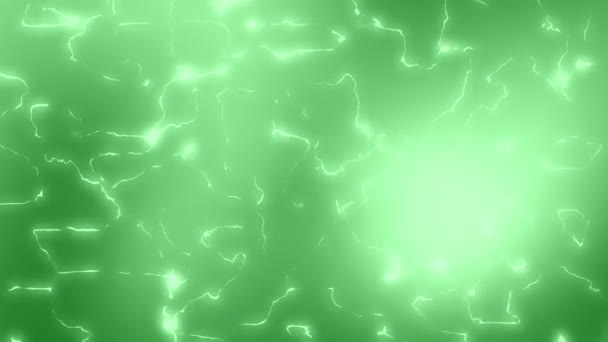 Verde Luz Suave Brilho Desfocado Gradiente Com Animação Elétrica Renderização — Vídeo de Stock