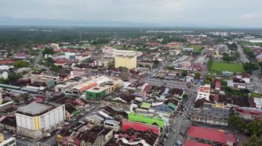 Teluk Intan, Perak, Malezya - 01 Mayıs 2022: Teluk Intan eski kasabası