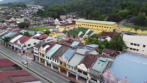 Kampar Perak Malezja Maj 2022 Widok Lotu Ptaka Nad Starym — Wideo stockowe