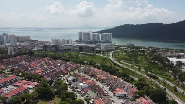 Bayan Lepas Penang Malezja Maja 2022 Widok Lotu Ptaka Bayan — Wideo stockowe