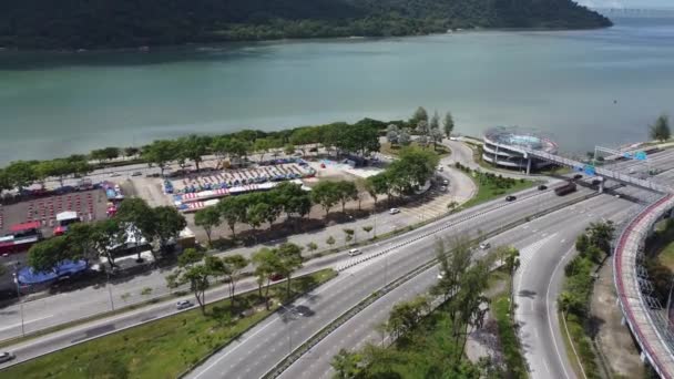 Bayan Lepas Penang Malaysia May 2022 Aerial View Spiral Bicycle — 图库视频影像