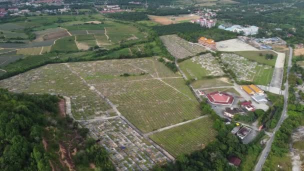 Vista Aérea Cemitério Chinês Livre — Vídeo de Stock