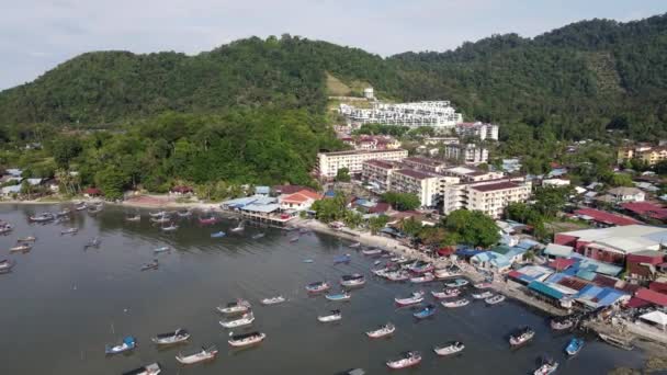 Batu Maung Penang Malaysia Mar 2022 Aerial View Pull Away — Stock Video