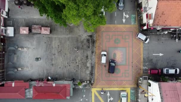 Georgetown Penang Malaysia Nov 2021 Aerial Descending Look Pigeons Outdoor — Vídeos de Stock