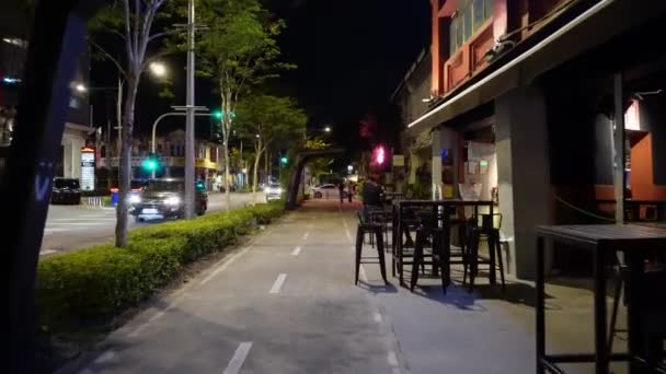 Georgetown Penang Malaysia Dec 2021 Slowly Move Shop House Jalan — Stockvideo