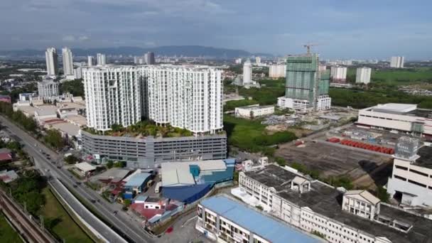 Seberang Perai Penang Malaysia Jan 2022 Aerial View City Leisure — Wideo stockowe