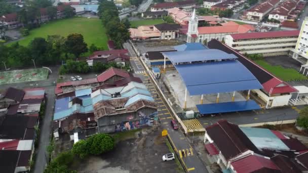 Balik Pulau Penang Malaysia Mar 2022 Aerial View Mural Smjk — Stock videók