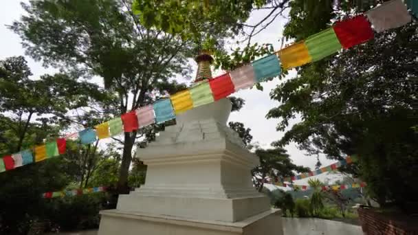 Georgetown Penang Malaysia Apr 2022 Slow Move Follow Tibetan Stupa — Video