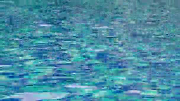 Плавильна Вода Русі Басейну Синьої Плитки — стокове відео