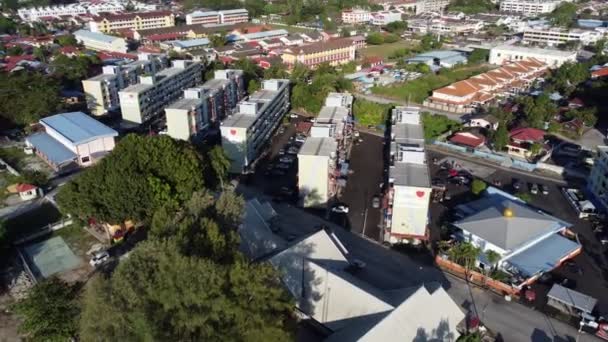 Бендуорт Пинанг Малайзия Январь 2022 Воздуха Улетают Недорогие Апартаменты Рядом — стоковое видео