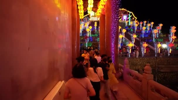 Ayer Itam Penang Malaysia Feb 2022 Top View Tourist Visions — стокове відео