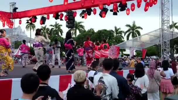 Georgetown Penang Malaysia Jul 2022 Public Follow Dancer Stage Bon — ストック動画
