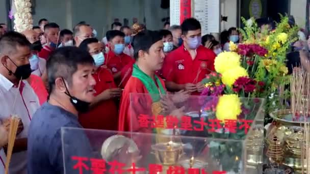 Bukit Mertajam Penang Malaysia Jul 2022 Chinese Taoist Priest Chanting — 비디오