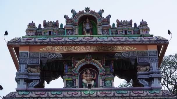 Georgetown Penang Malezya Ocak 2022 Hint Tapınağı Nın Kemer Yolunu — Stok video