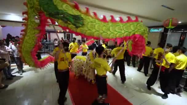 Джорджтаун Пенанг Малайзия Января 2022 Танец Дракона Танец Тигра Время — стоковое видео