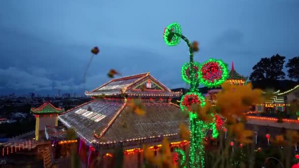 Ayer Itam Penang Malasia Feb 2022 Kek Lok Templo Con — Vídeo de stock