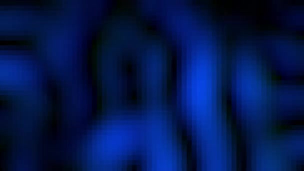 快速运动的蓝色分形在正方形的瓷砖运动效果 2D渲染抽象背景 — 图库视频影像