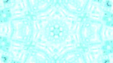 Açık mavi parıltı canlandırma kaleydoskopunu döndürür. Soyut arkaplan 2B biçimlendiriliyor