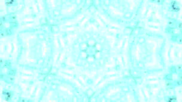 Luz Azul Brillo Girar Caleidoscopio Animación Rendición Fondo Abstracto — Vídeo de stock