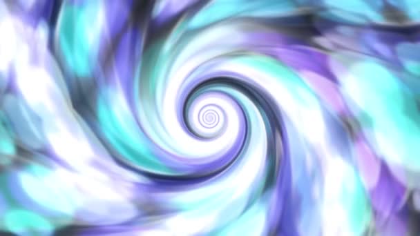 Modré Purpurové Měkké Pozadí Nekonečného Tunelového Warp Víru Počítačové Vykreslování — Stock video