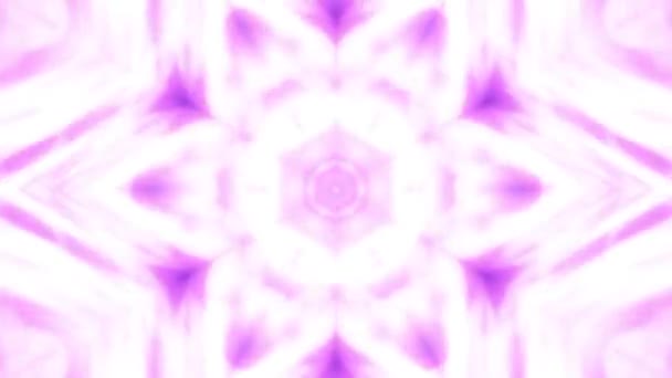 紫罗兰闪烁着万花筒图案 2D渲染抽象背景 — 图库视频影像