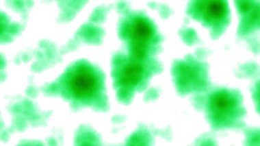 Yeşil ve beyaz fraktal gürültü animasyonu. 2B bilgisayar oluşturma şablonu