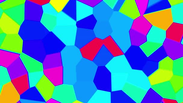 Цветной Пастельный Градиентный Блок Анимации Модель Рендеринга Компьютера — стоковое видео