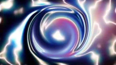 Warp arka planında plazma animasyonu. 2B bilgisayar oluşturma şablonu