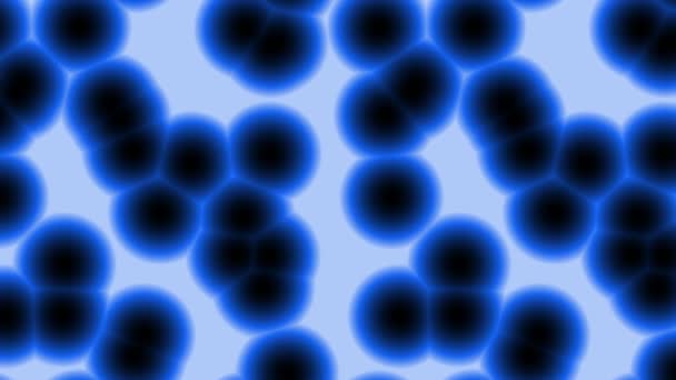 Μπλε Λάμψη Περίγραμμα Κυττάρων Animation Μοτίβο Πρότυπο Απόδοσης Υπολογιστών — Αρχείο Βίντεο