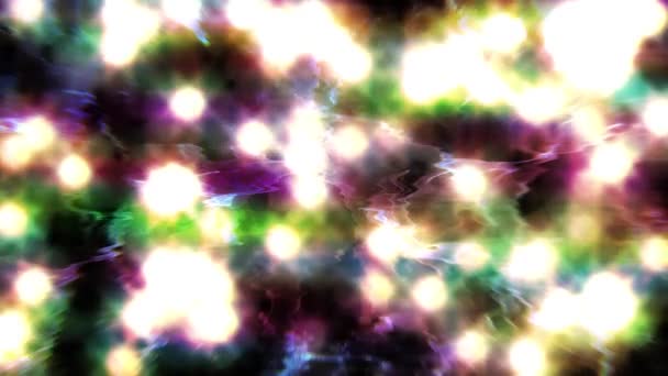 Πολύχρωμη Λάμψη Αποτέλεσμα Πάνω Από Φράκταλ Animation Θόρυβο Πρότυπο Απόδοσης — Αρχείο Βίντεο