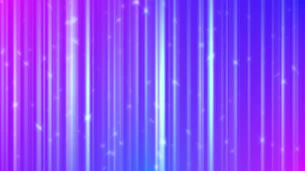 Albastru Moale Violet Lumina Dungă Animație Clipi Stele Modelul Redare — Videoclip de stoc