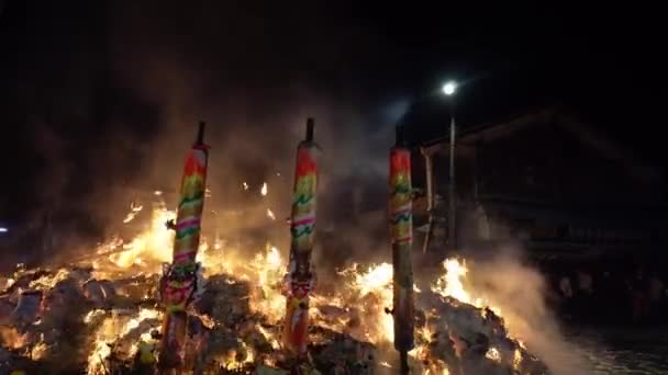 Bukit Mertajam Penang Maleisië Aug 2022 Chinese Draak Joss Stok — Stockvideo