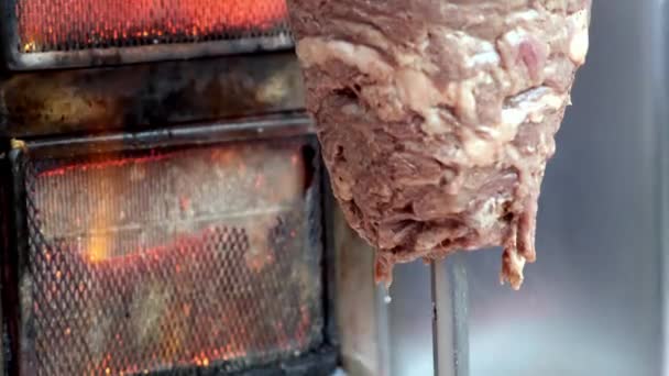 Hidangan Tituler Shawerma Adalah Makanan Jalanan Populer Timur Tengah — Stok Video